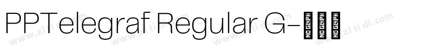 PPTelegraf Regular G字体转换